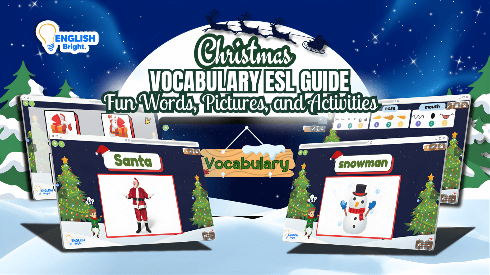 cHRISTMAS vOCABULARY IMAGE
