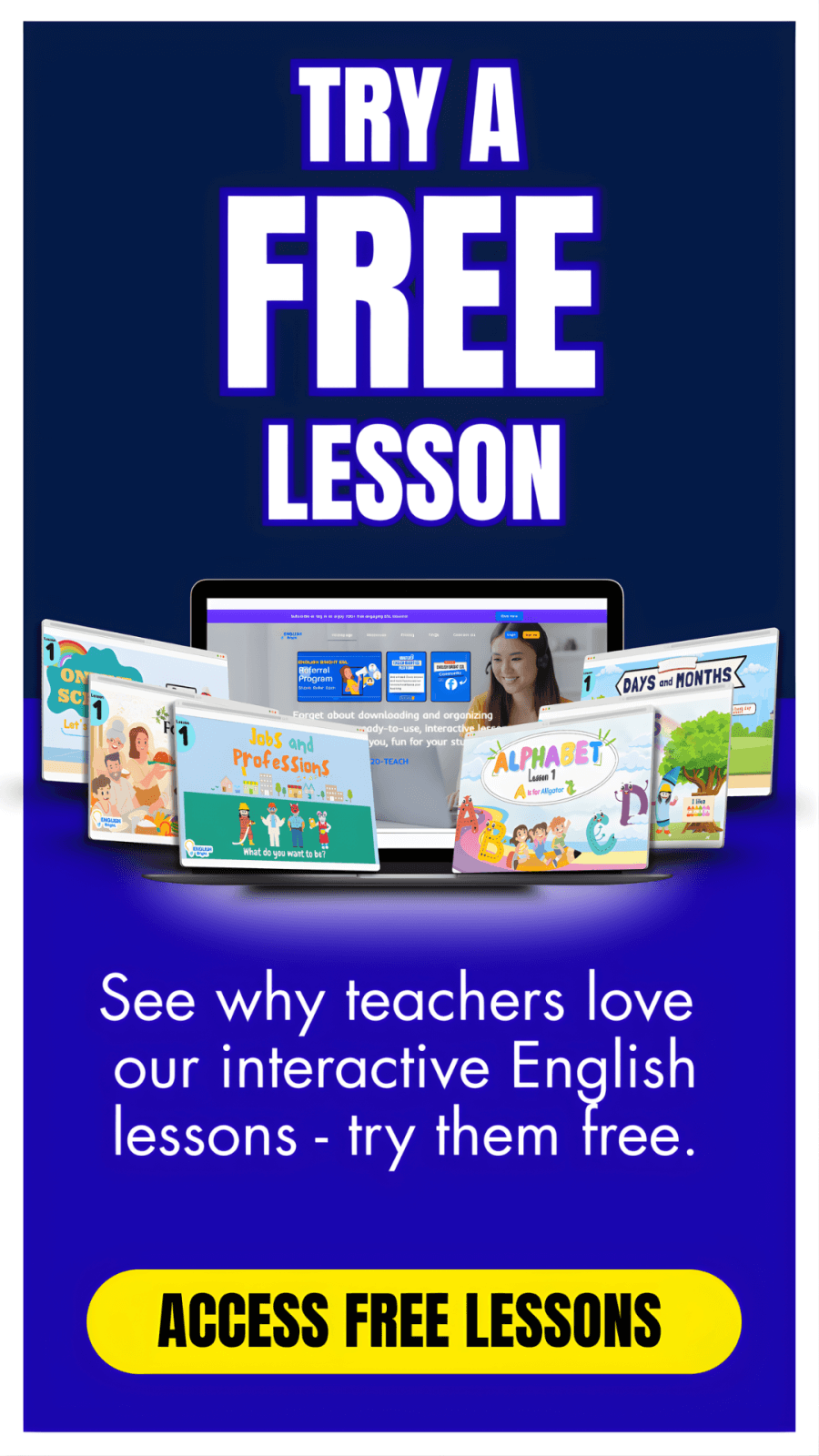 Try our Free Lesson Popup